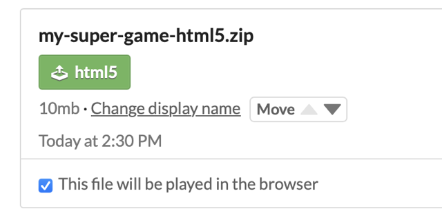 html5 setting