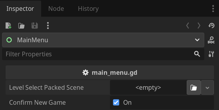 Set Level Select Packed Scene